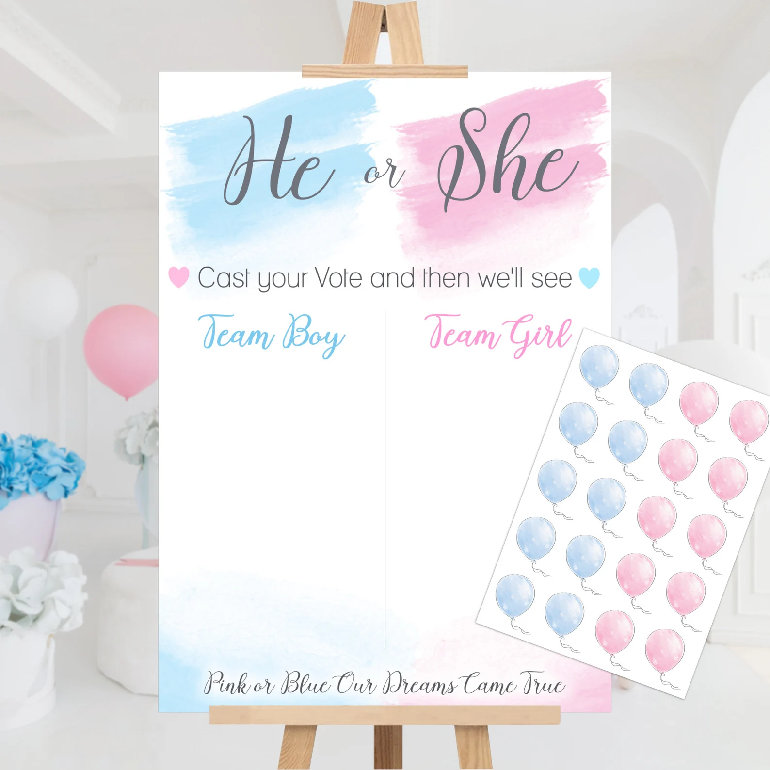boy or girl Poster with stickers
