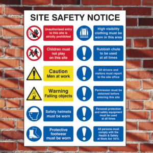 Site Safety Notice Sign